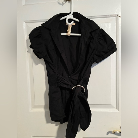 Andrew & Co Tops - Andrew & Co. Black Belted Top